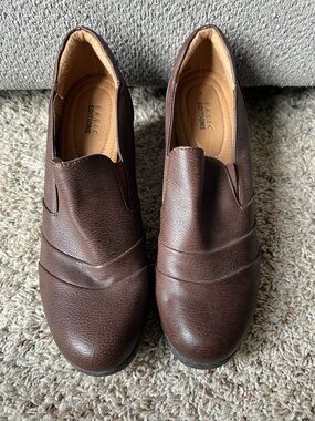 Basic Editions Brown Slip-On Loafers